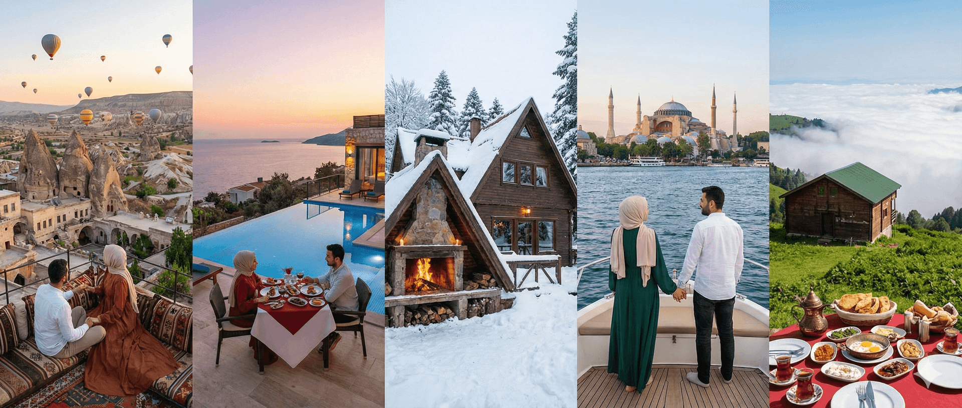 turkey halal honeymoon couple sunset view