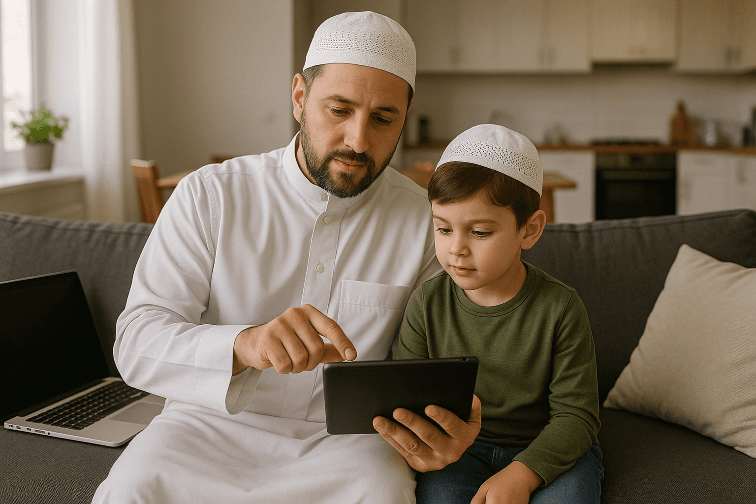 Ohne sich zwischen Bildschirmen zu verlieren: Islamische Elternschaft im digitalen Zeitalter